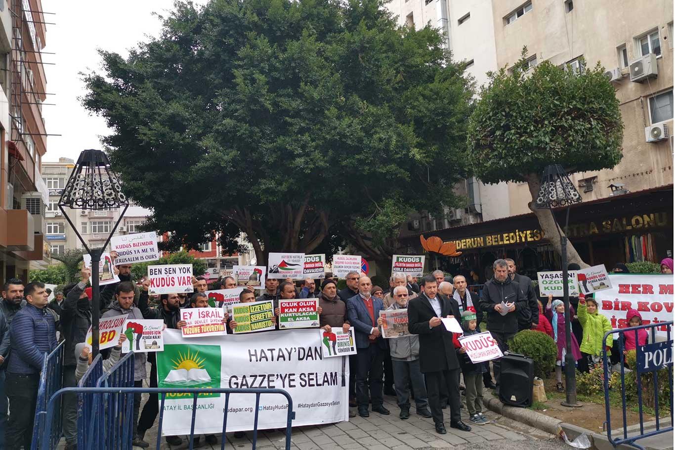 HÜDA PAR İskenderun İlçe Başkanlığı: Bu plan soykırım, vahşet ve işgal diplomasisidir HÜDA PAR İskenderun İlçe Başkanlığı: Bu plan soykırım, vahşet ve işgal diplomasisidir